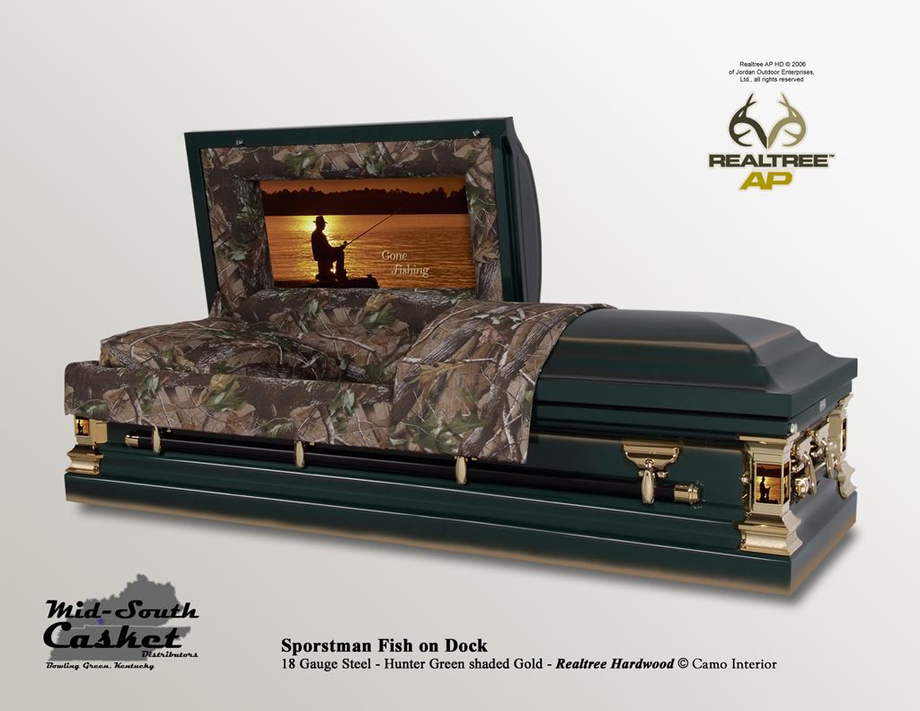 Sportsman Fishing on Dock